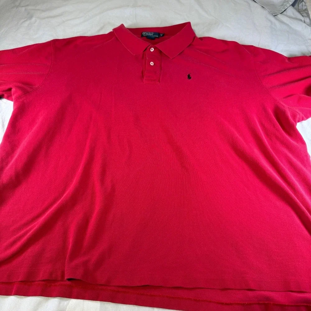 Lot of 2 Polo Ralph Lauren Men's 4XB Shirts Short Sleeve Button Down & Polo